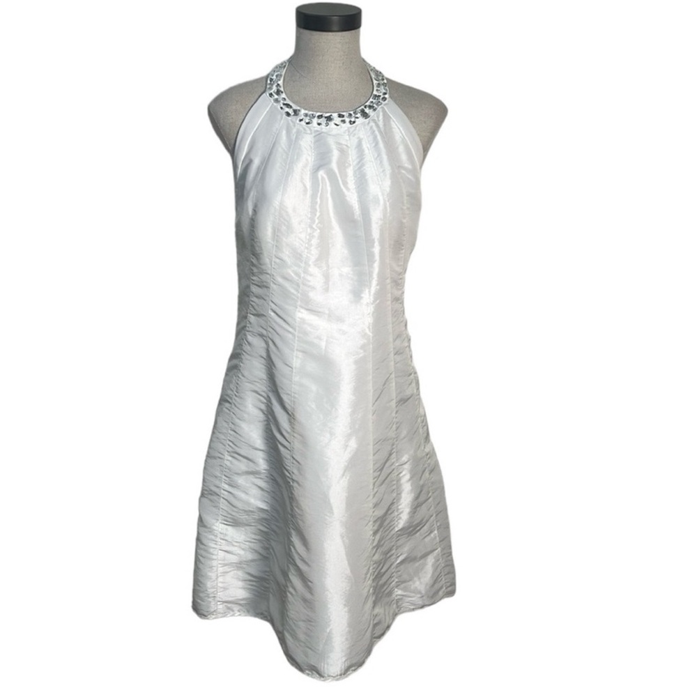White cocktail party dress